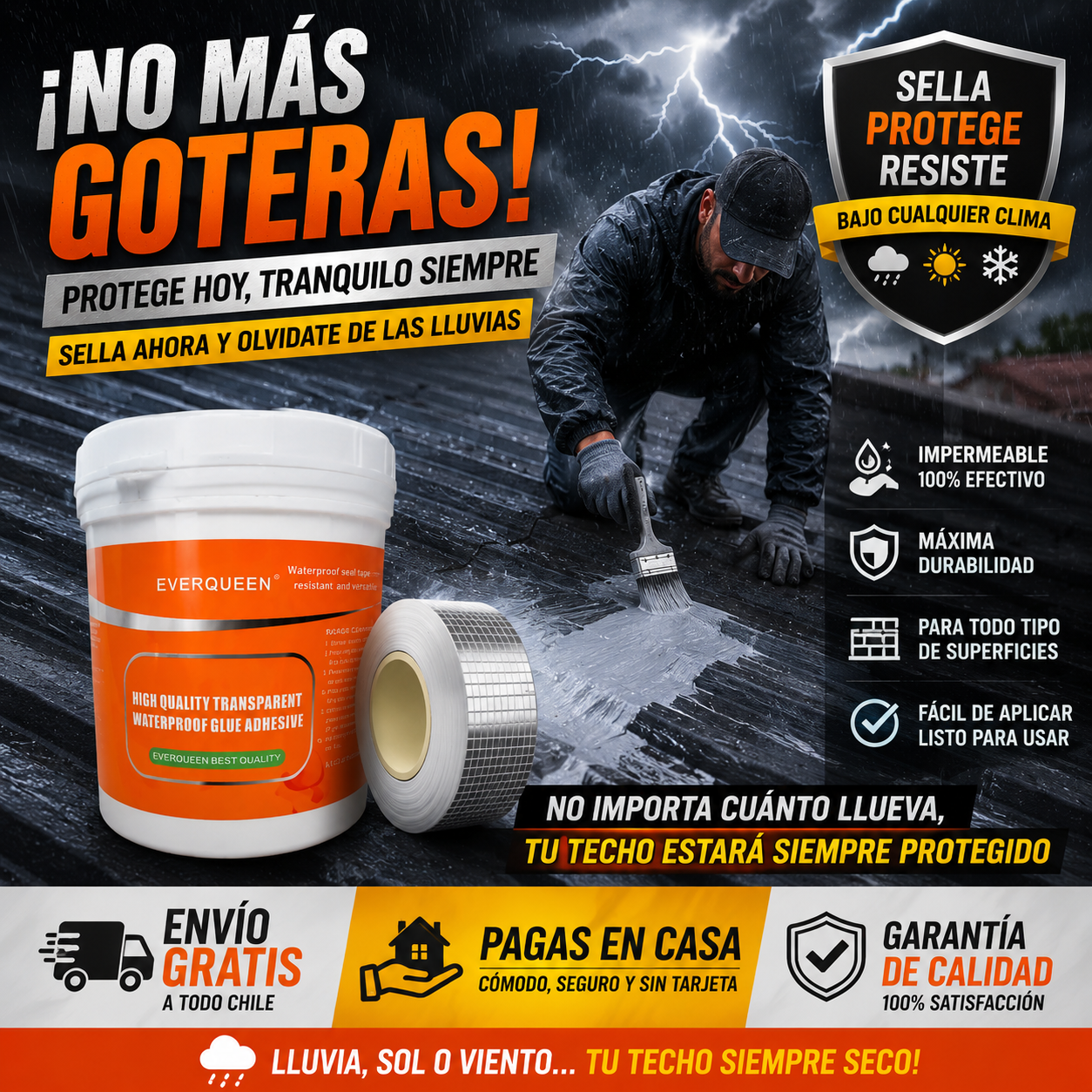 KIT DE SELLADOR -CINTA IMPERMEABILIZANTE