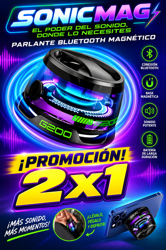 PARLANTE SONICMAG® MAGNÉTICO G200 2X1