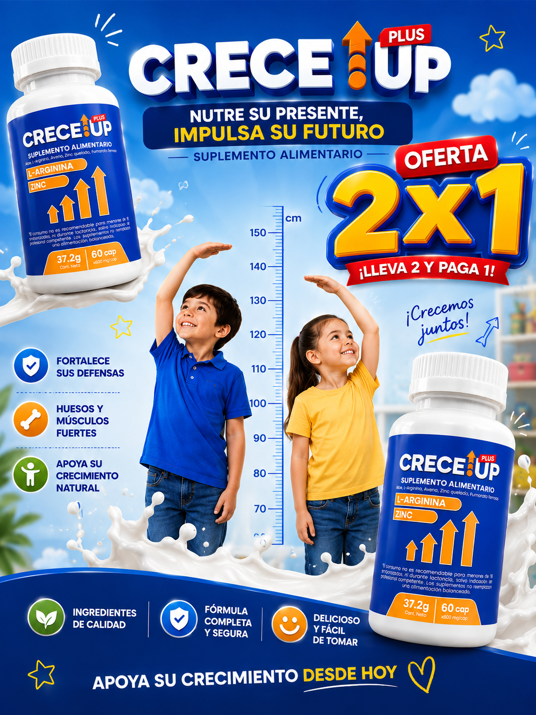 CRECE UP™️ PLUS⚡  2x1, Máximo Crecimiento