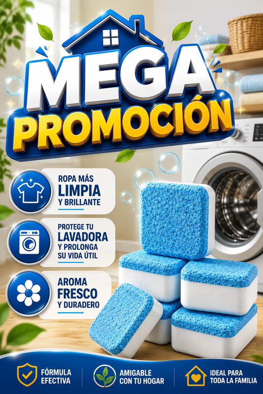 Pastillas Limpiadoras Antisarro para Lavadora