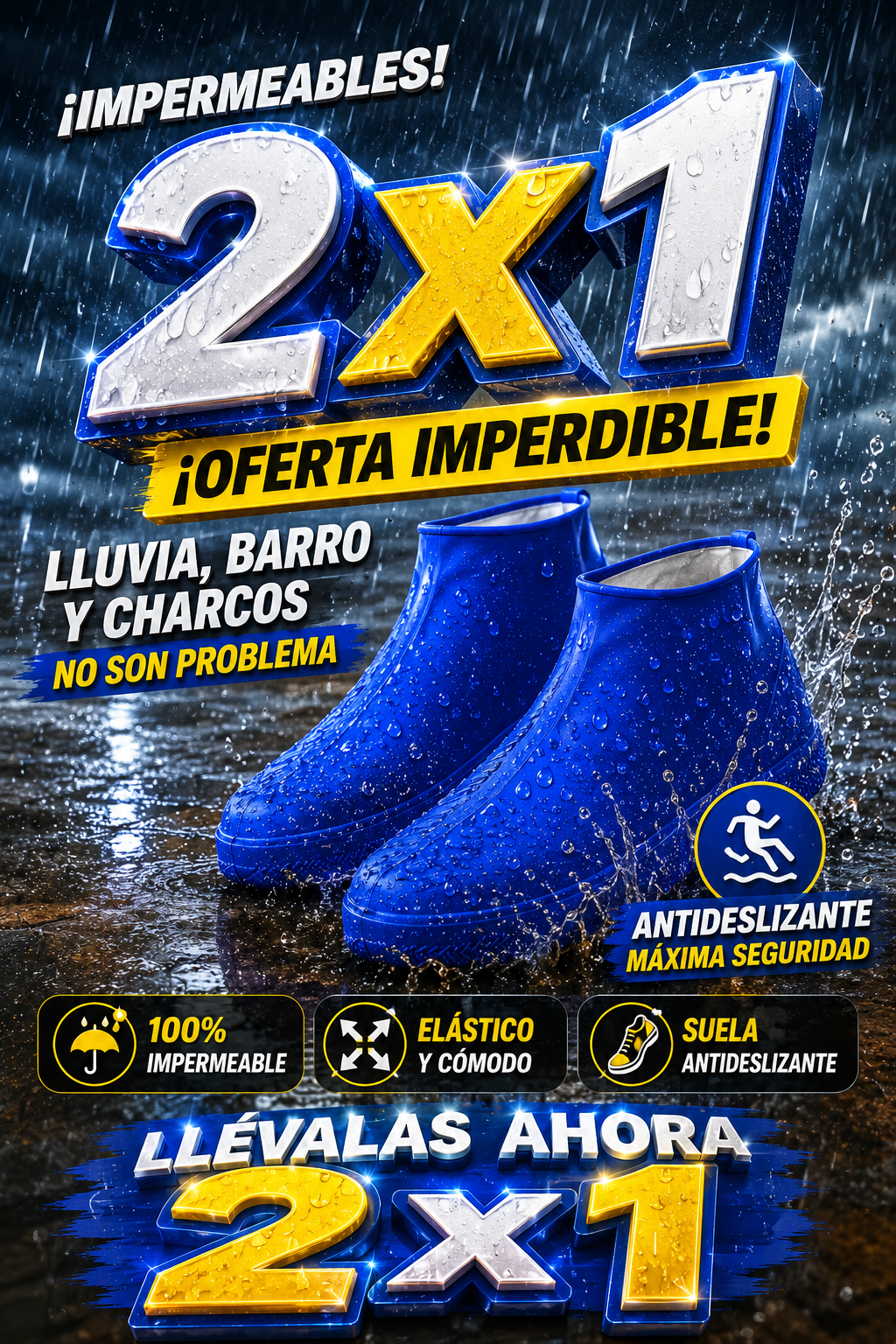 Cubrezapatos Impermeables Reutilizables