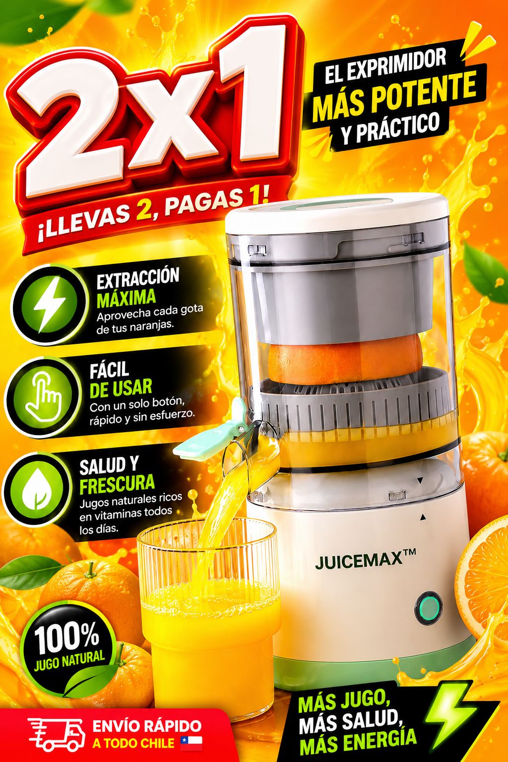 JuiceMax™ Máxima extracción sin esfuerzo